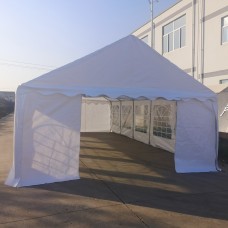 GAZEBO TENDONE 8x4 M in PVC STRUTTURA ZINCATO IMPERMEABILE - BIANCO